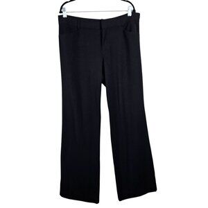 Michael Kors Womens Flared Dress Pants Size 12 Black High Waist Career Formal